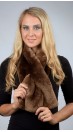 Beaver fur scarf - Dark brown